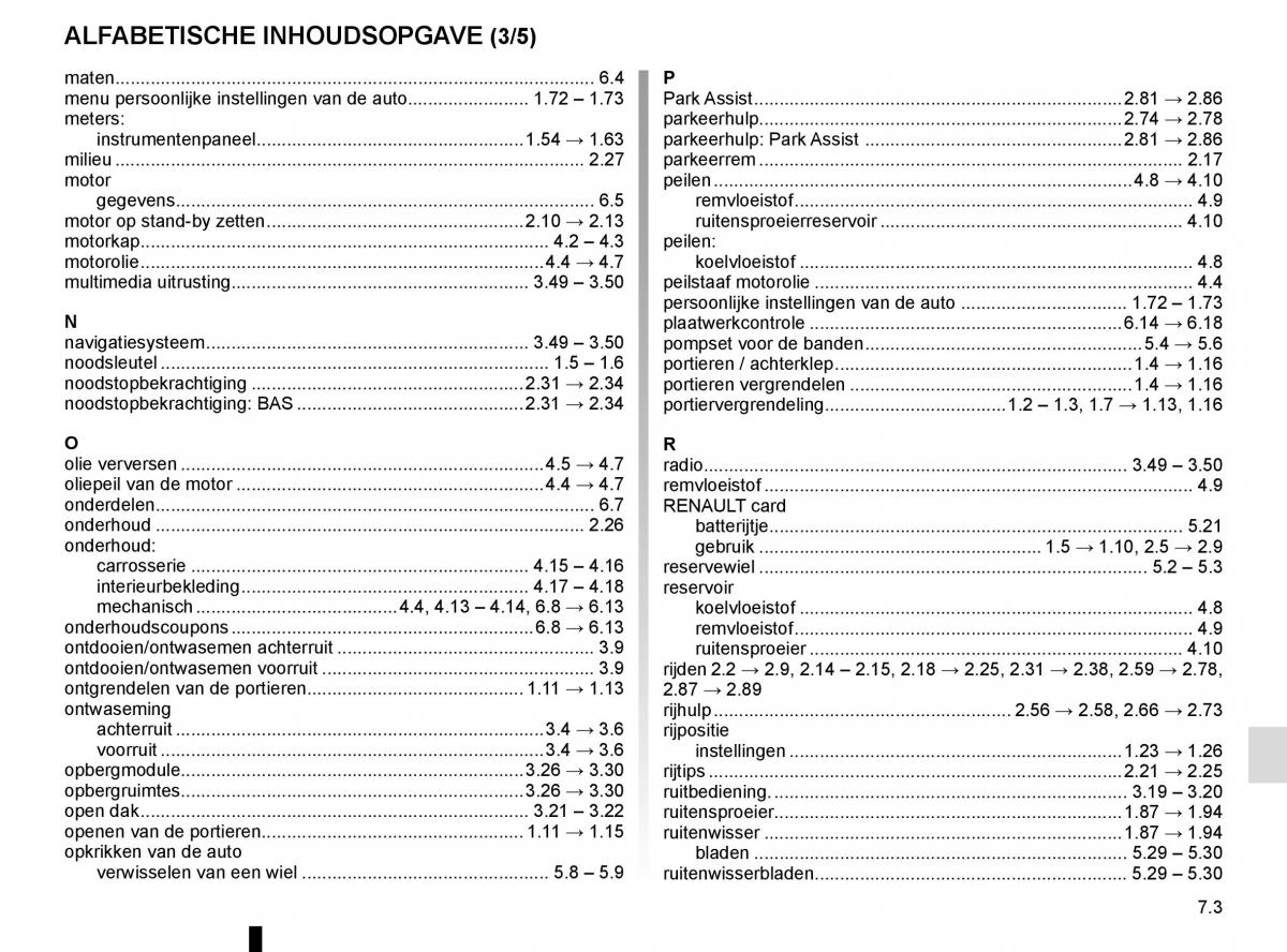 Renault Koleos II 2 handleiding / page 325