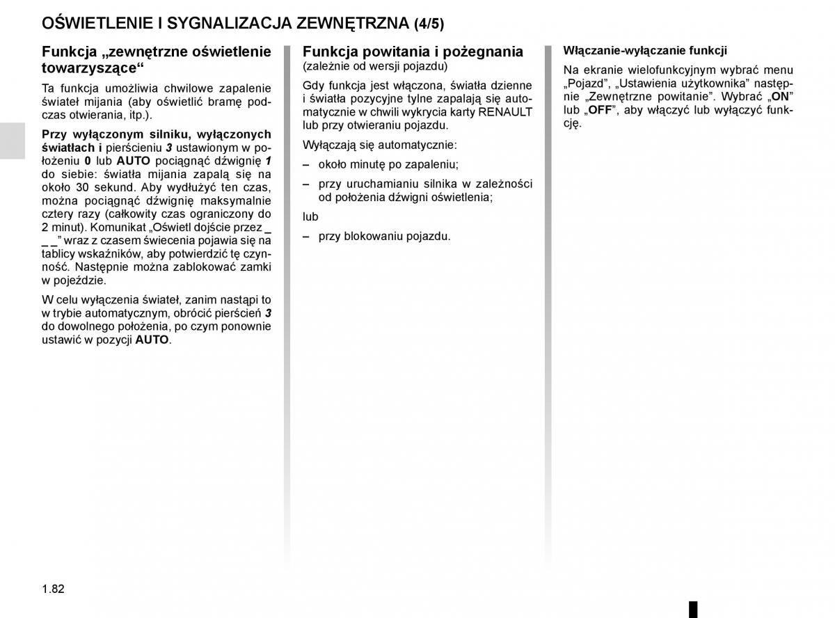 instrukcja obsługi Renault Koleos II 2 instrukcja / page 88