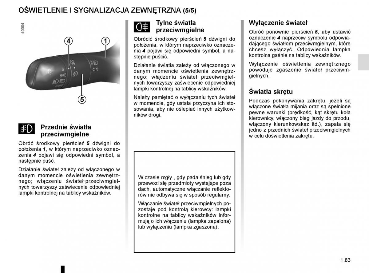 instrukcja obsługi Renault Koleos II 2 instrukcja / page 89