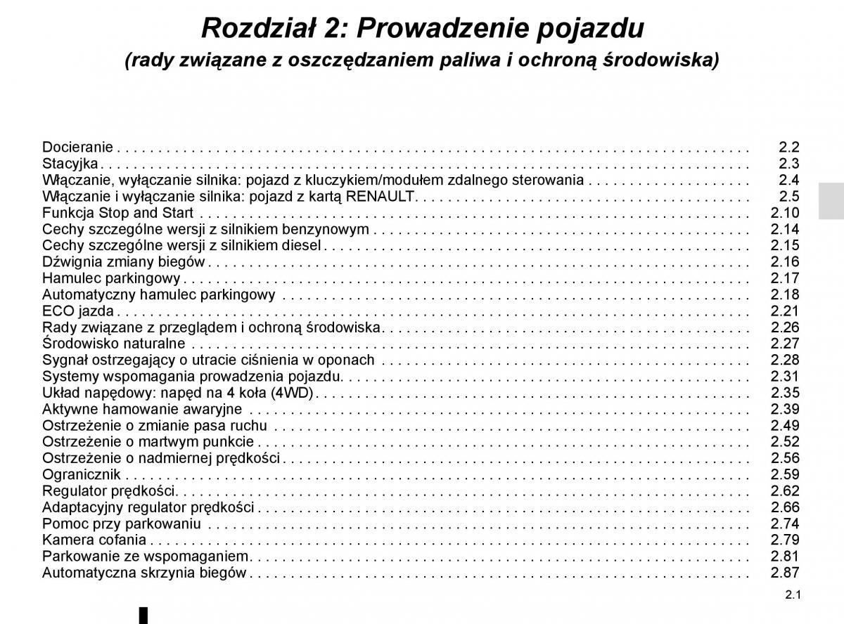 instrukcja obsługi Renault Koleos II 2 instrukcja / page 105