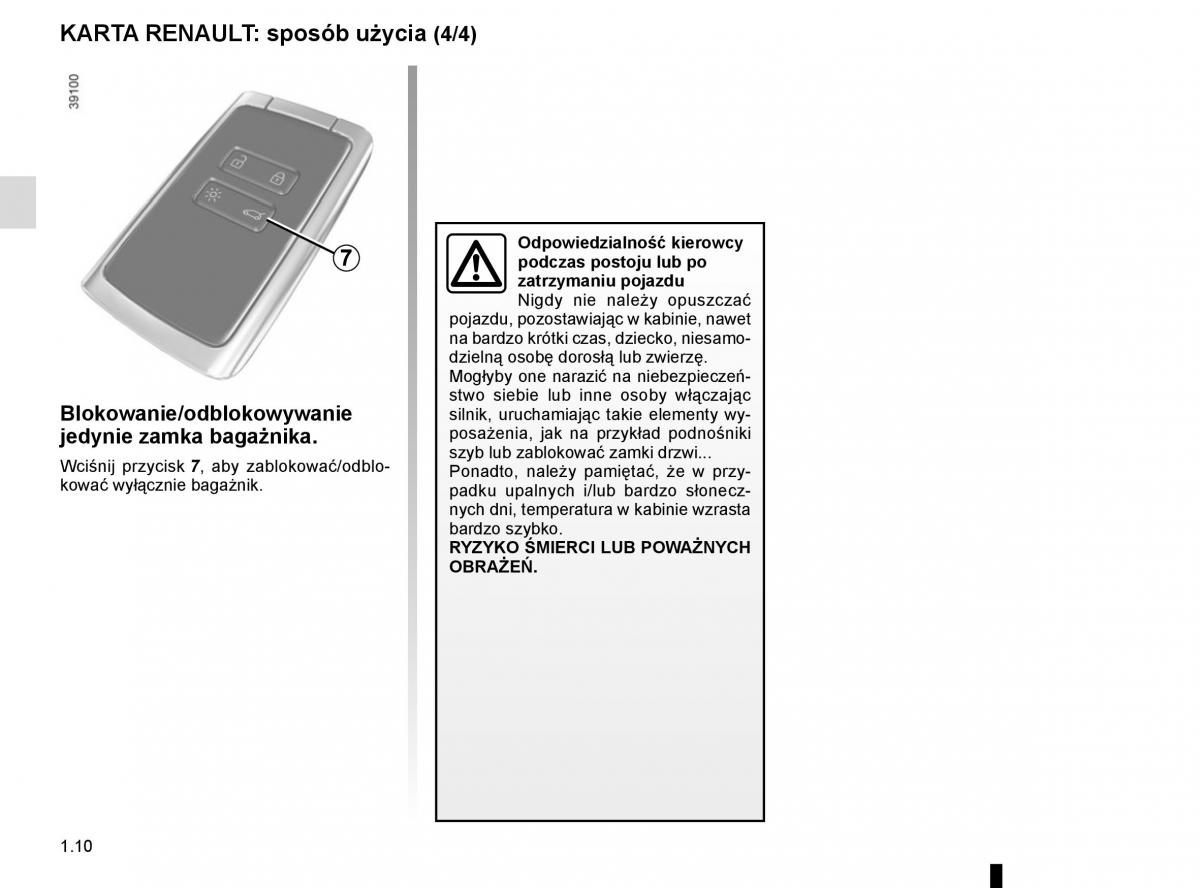 manuel du propriétaire Renault Koleos II 2 instrukcja / page 16