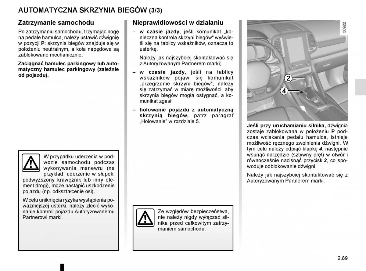 instrukcja obsługi Renault Koleos II 2 instrukcja / page 193