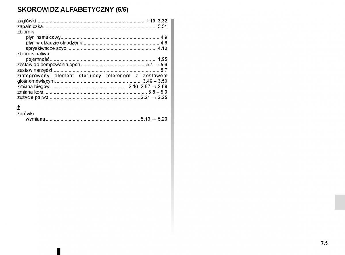 Renault Koleos II 2 instrukcja obslugi / page 327