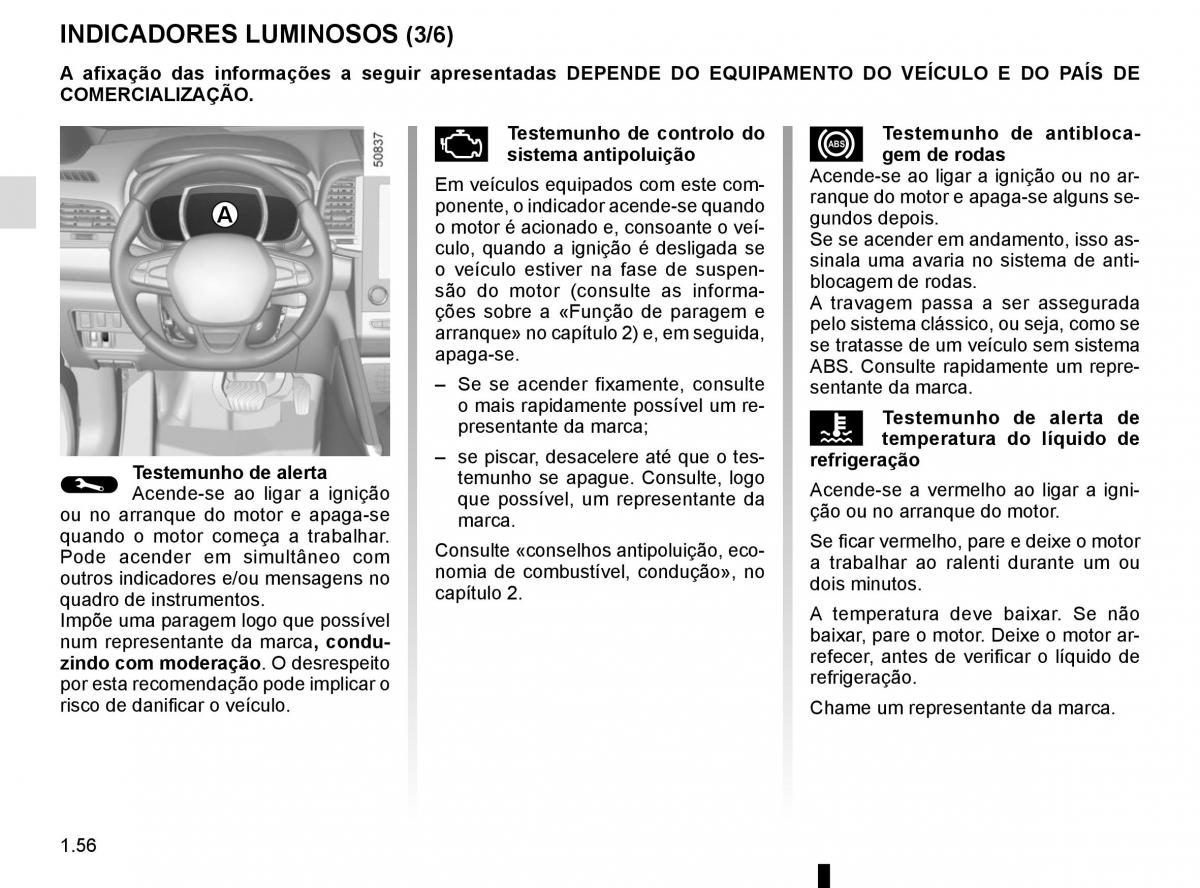 manuel du propriétaire Renault Koleos II 2 manual del propietario / page 62