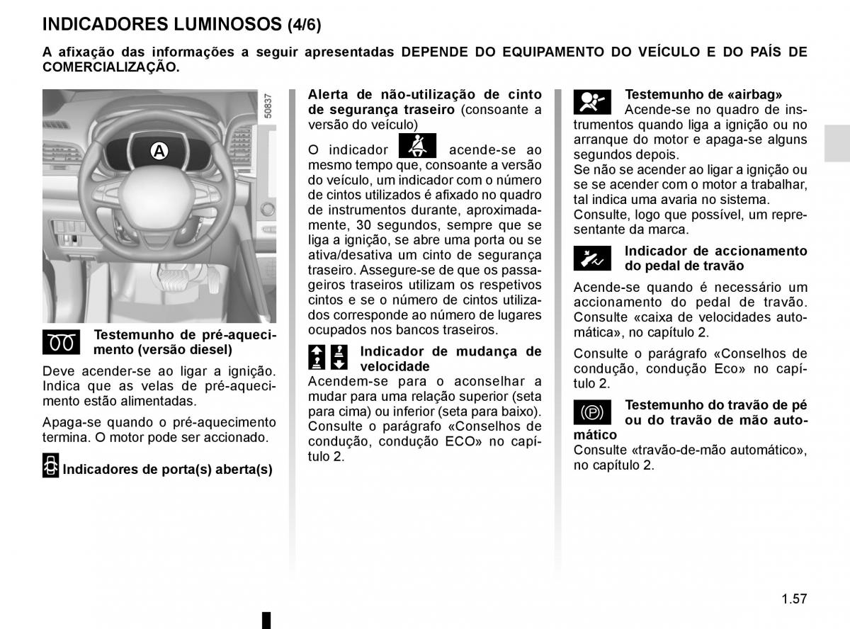 manuel du propriétaire Renault Koleos II 2 manual del propietario / page 63