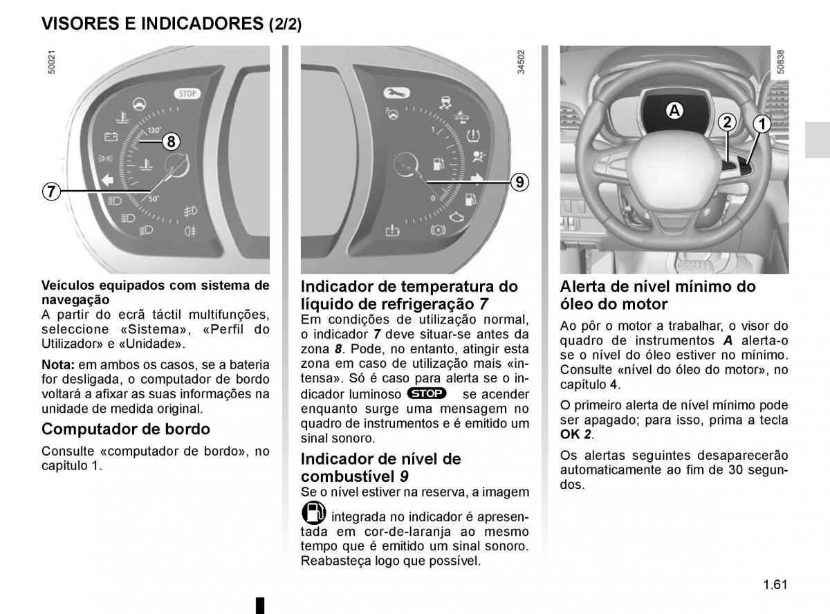 manuel du propriétaire Renault Koleos II 2 manual del propietario / page 67