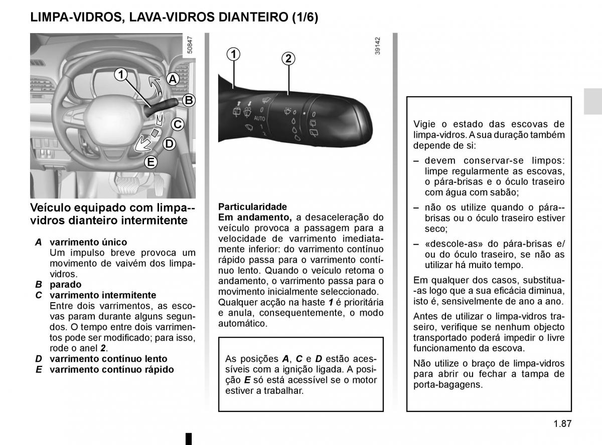 manuel du propriétaire Renault Koleos II 2 manual del propietario / page 93