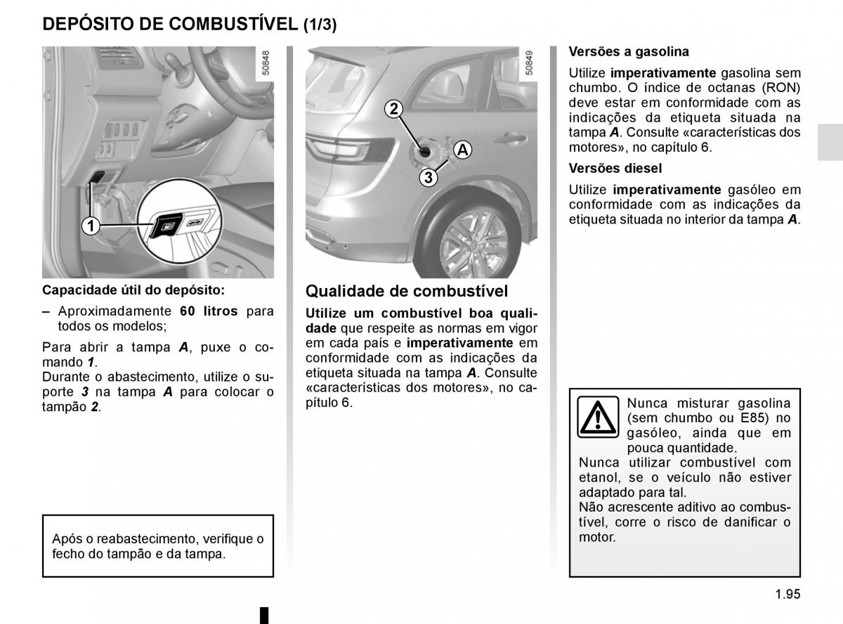 manuel du propriétaire Renault Koleos II 2 manual del propietario / page 101