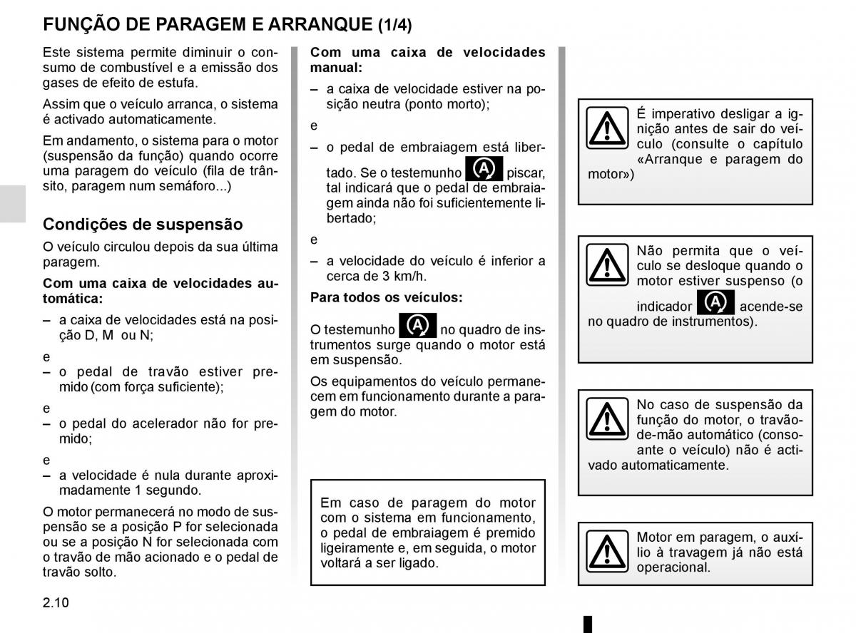 manuel du propriétaire Renault Koleos II 2 manual del propietario / page 114