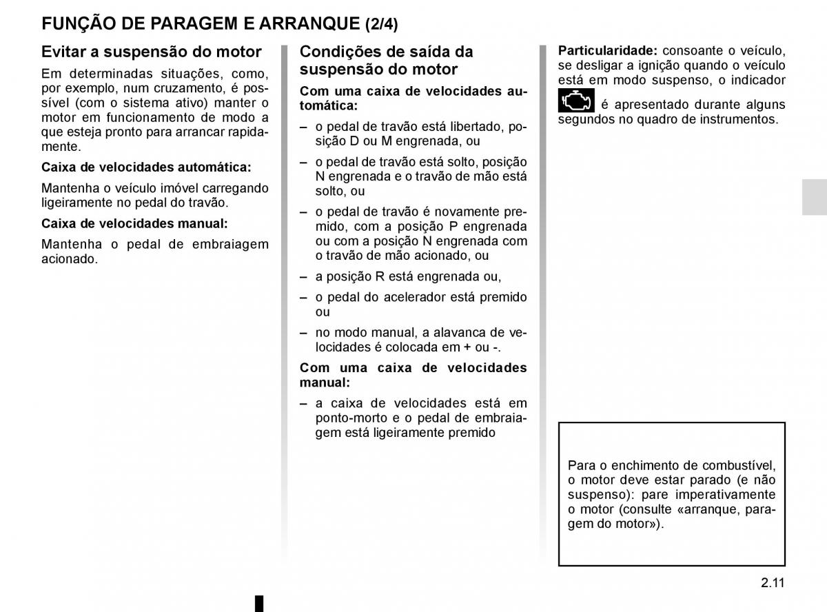 manuel du propriétaire Renault Koleos II 2 manual del propietario / page 115