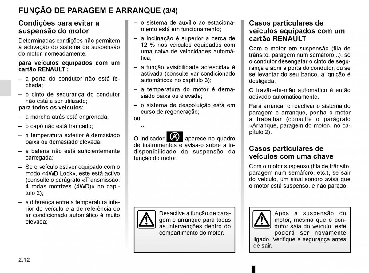 manuel du propriétaire Renault Koleos II 2 manual del propietario / page 116