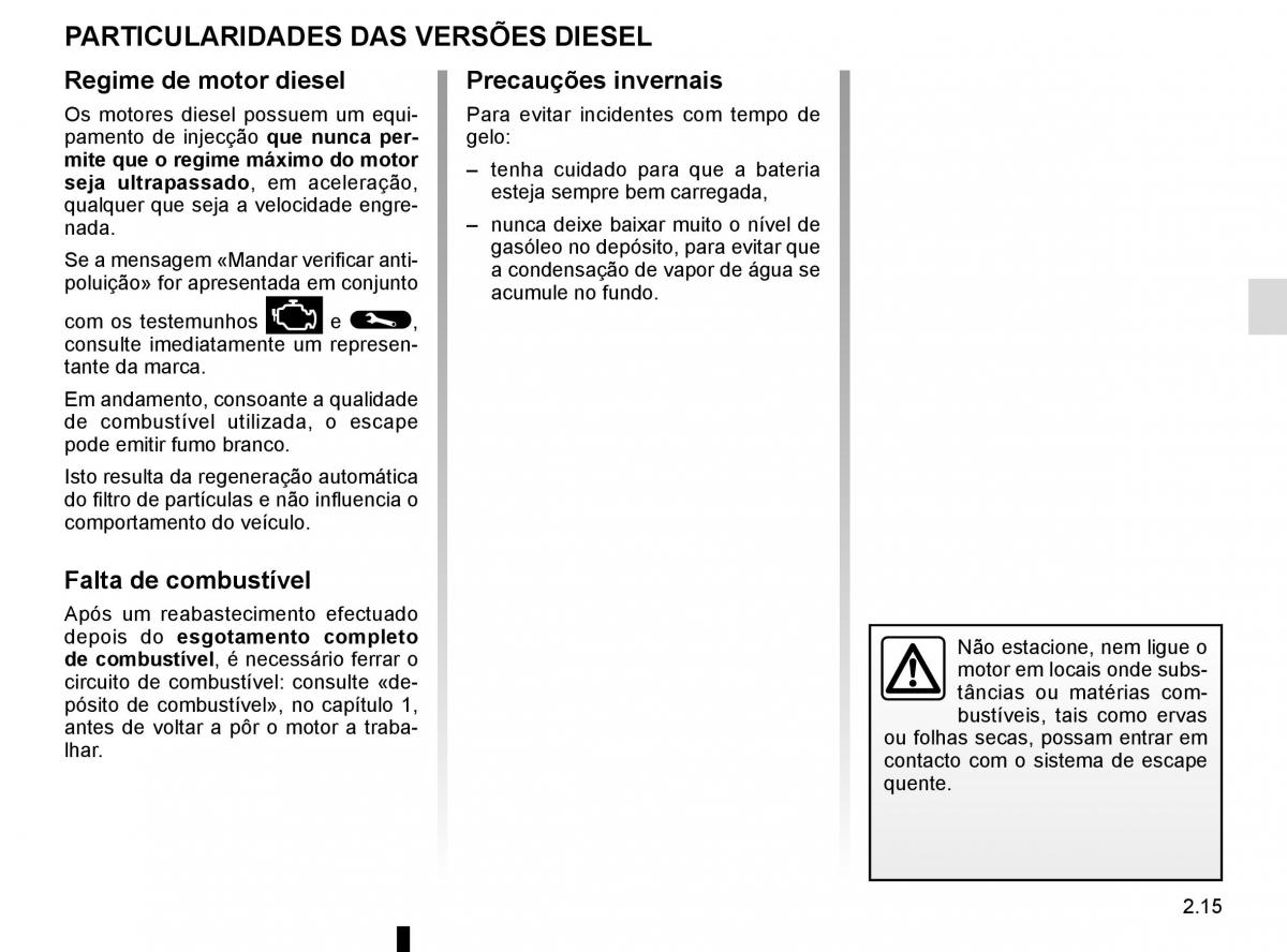 manuel du propriétaire Renault Koleos II 2 manual del propietario / page 119