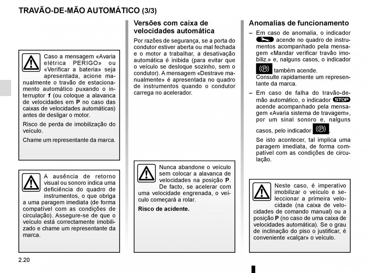 manuel du propriétaire Renault Koleos II 2 manual del propietario / page 124