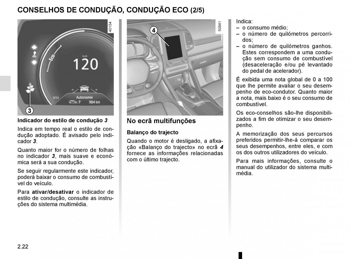 manuel du propriétaire Renault Koleos II 2 manual del propietario / page 126