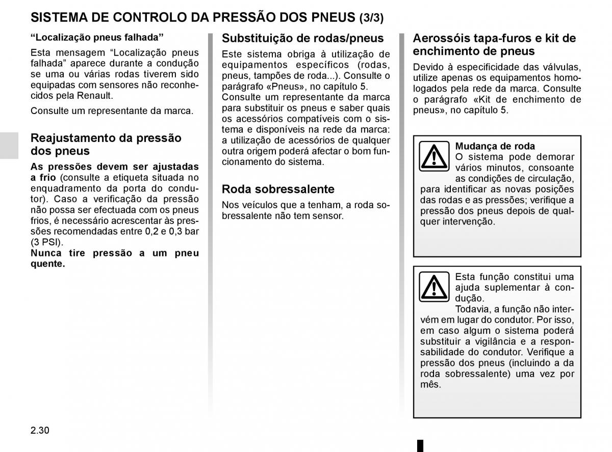 manuel du propriétaire Renault Koleos II 2 manual del propietario / page 134