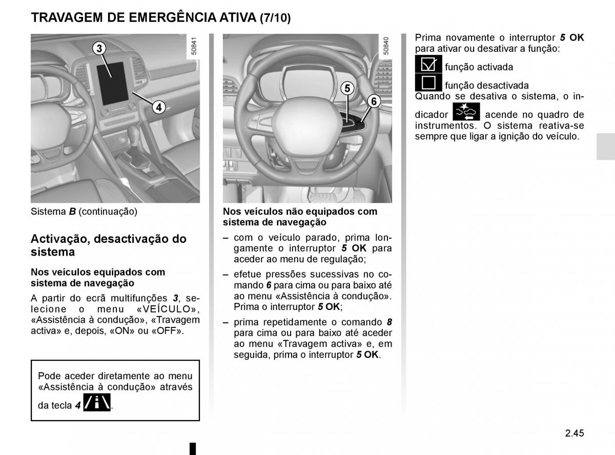 manuel du propriétaire Renault Koleos II 2 manual del propietario / page 149