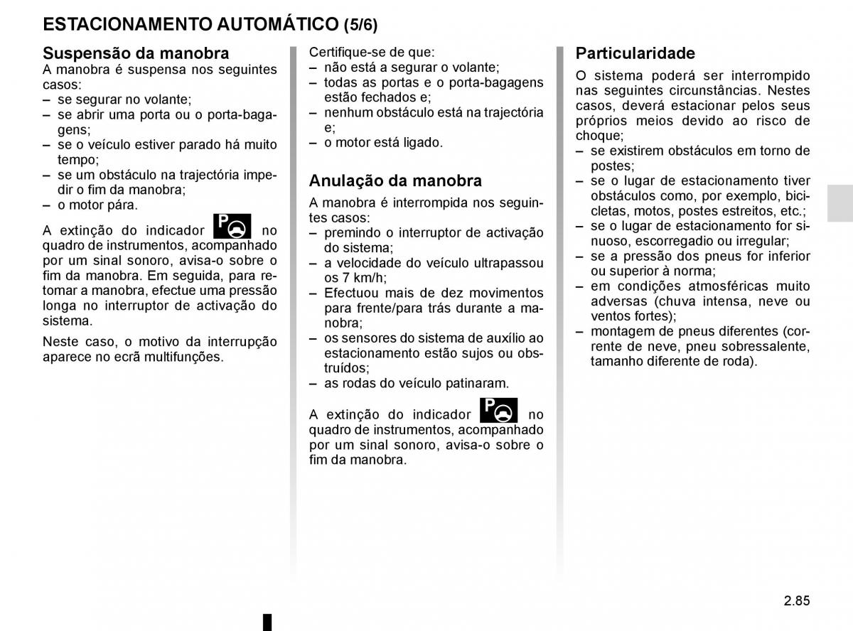 manuel du propriétaire Renault Koleos II 2 manual del propietario / page 189