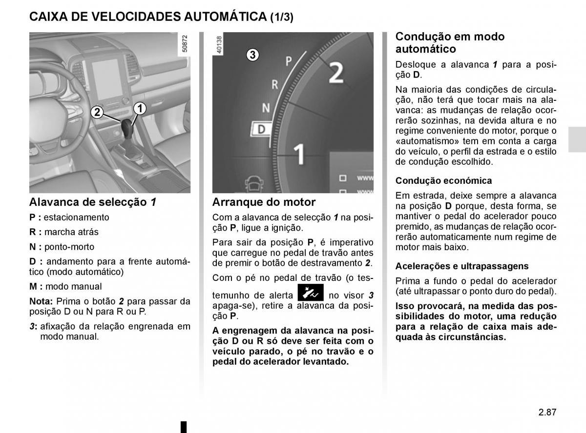 manuel du propriétaire Renault Koleos II 2 manual del propietario / page 191