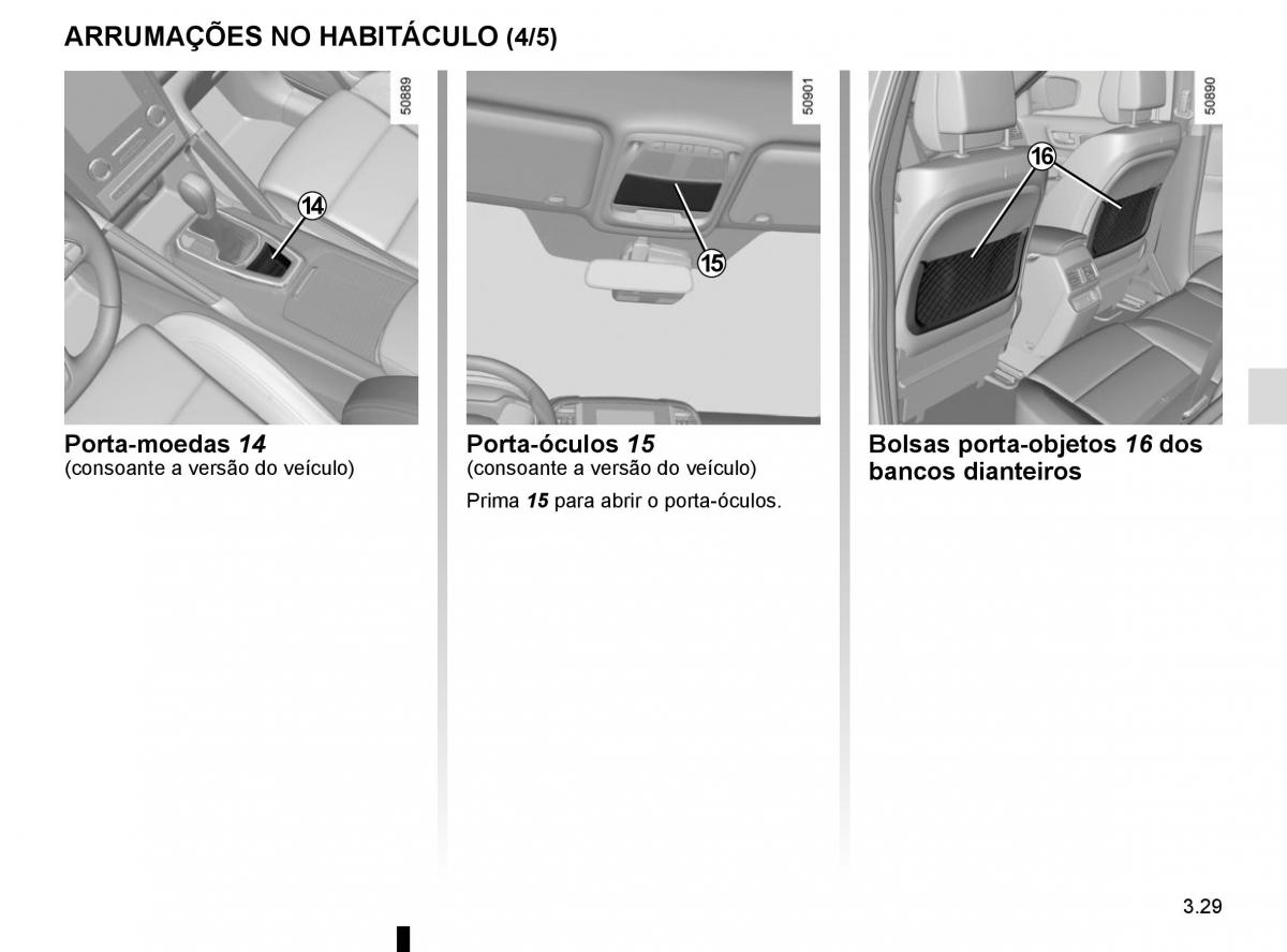 manuel du propriétaire Renault Koleos II 2 manual del propietario / page 223