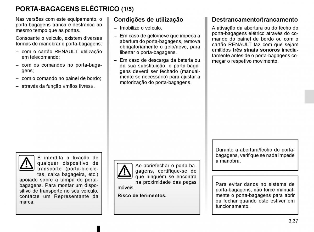 manuel du propriétaire Renault Koleos II 2 manual del propietario / page 231