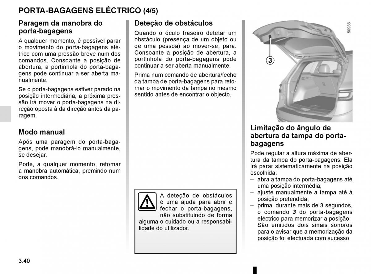 manuel du propriétaire Renault Koleos II 2 manual del propietario / page 234