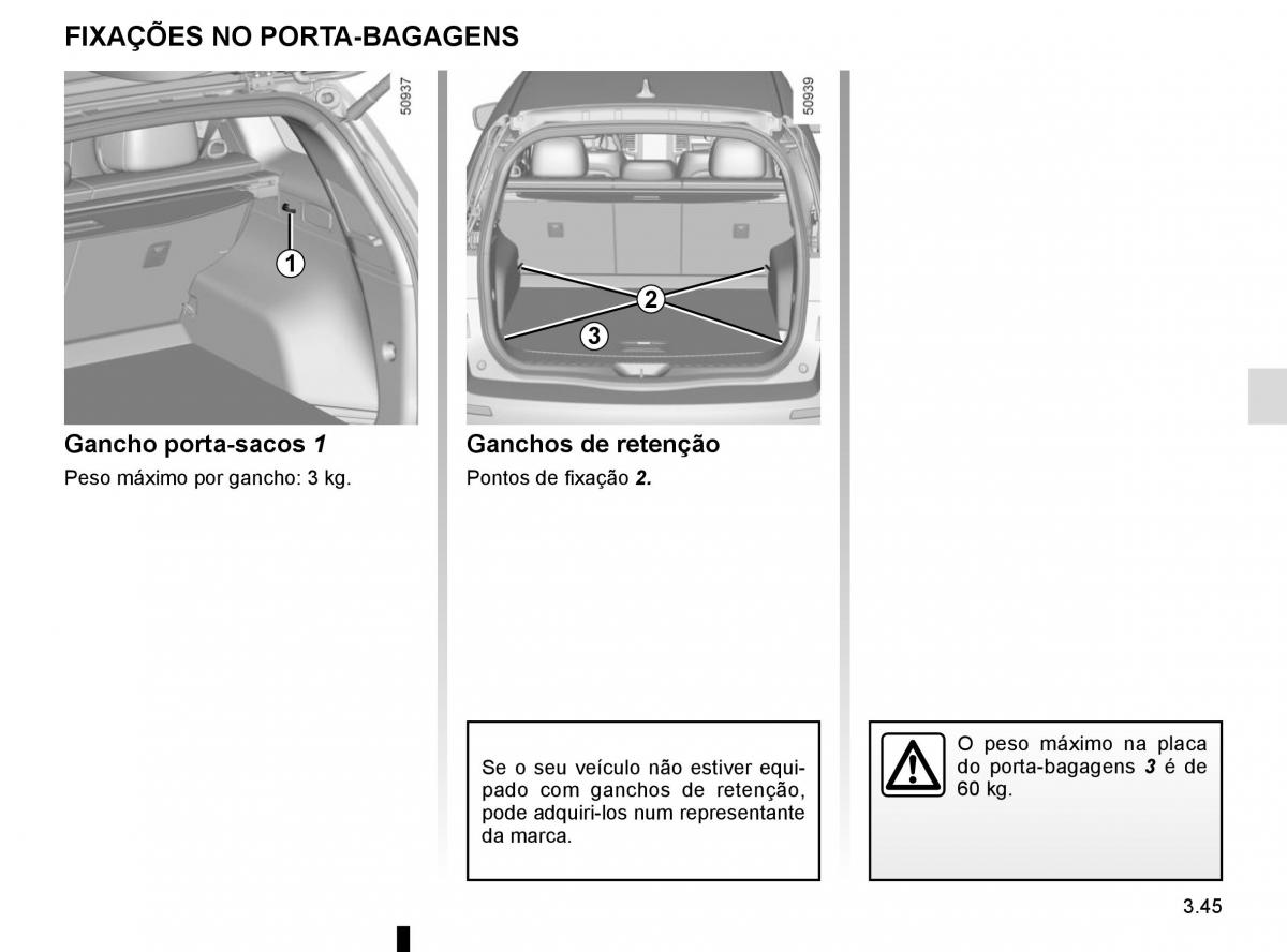 manuel du propriétaire Renault Koleos II 2 manual del propietario / page 239