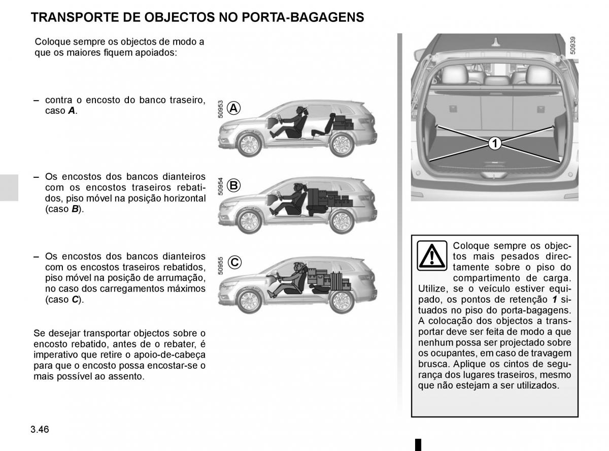 manuel du propriétaire Renault Koleos II 2 manual del propietario / page 240