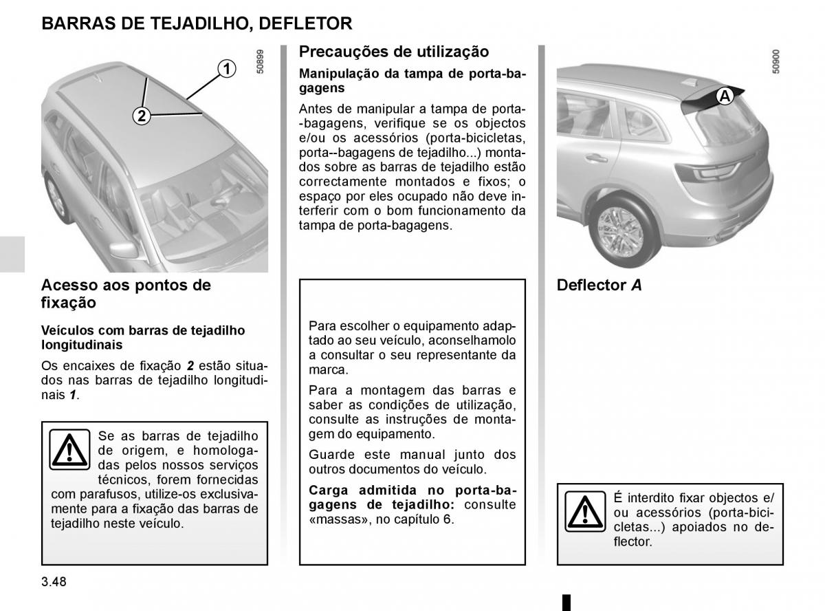 manuel du propriétaire Renault Koleos II 2 manual del propietario / page 242