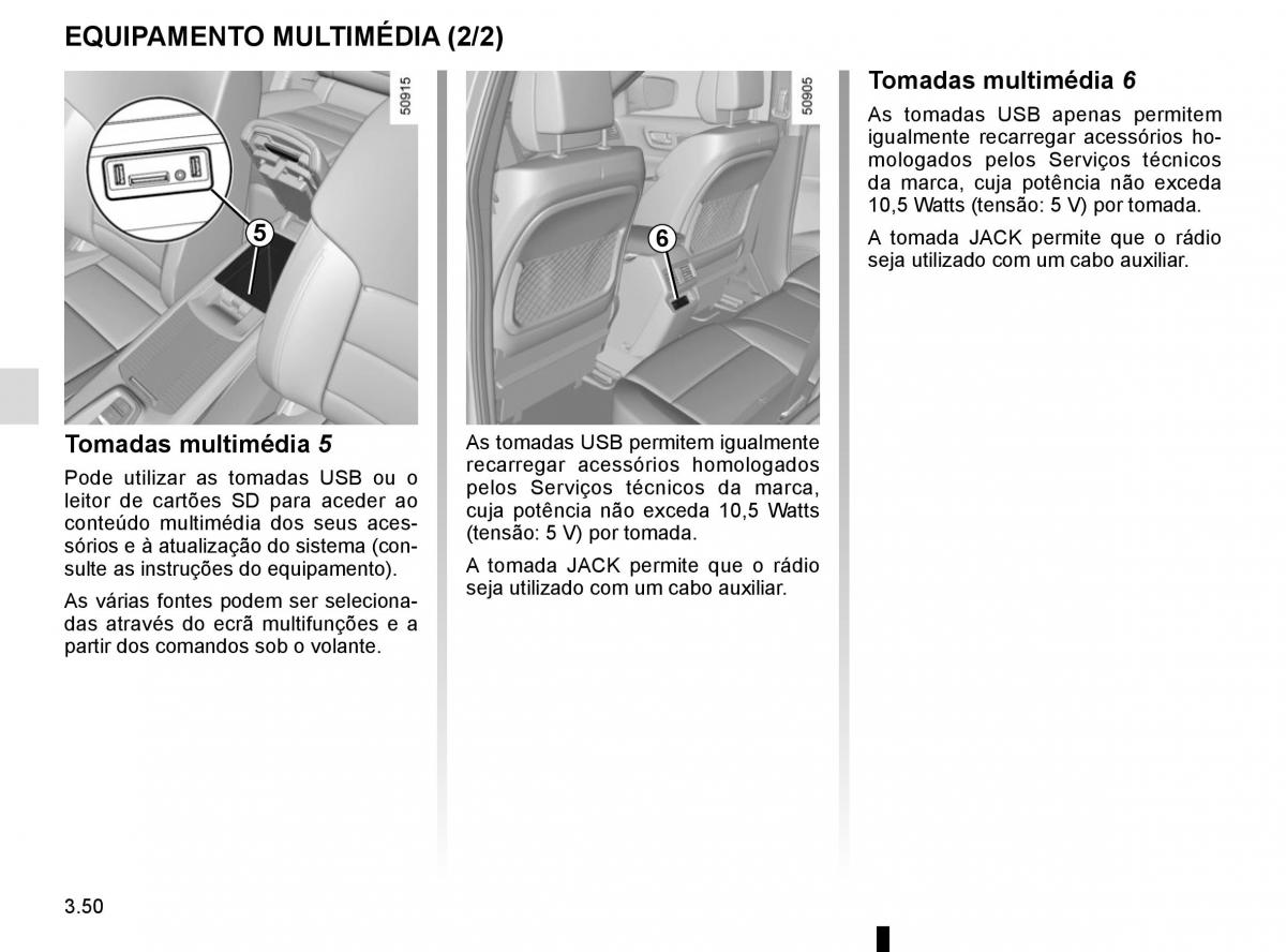 manuel du propriétaire Renault Koleos II 2 manual del propietario / page 244