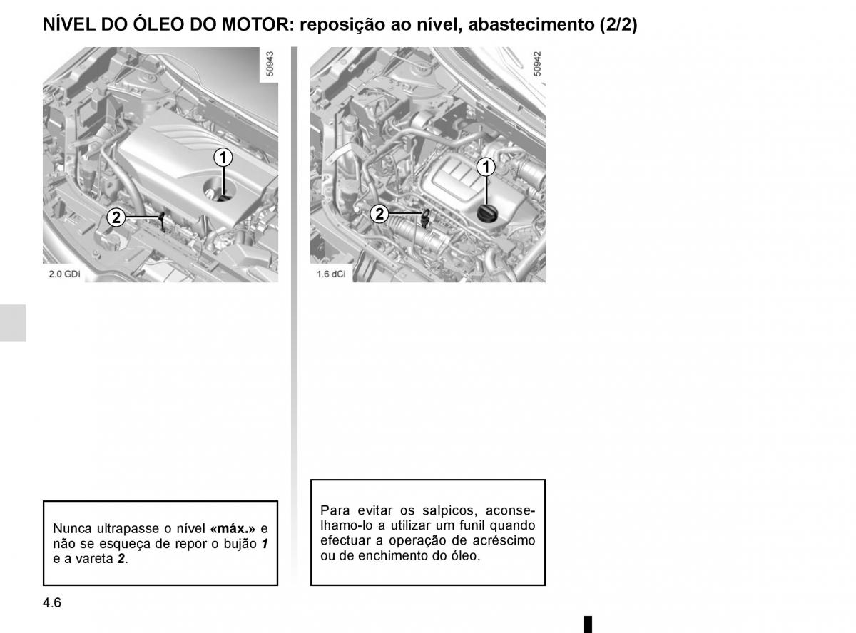 manuel du propriétaire Renault Koleos II 2 manual del propietario / page 250