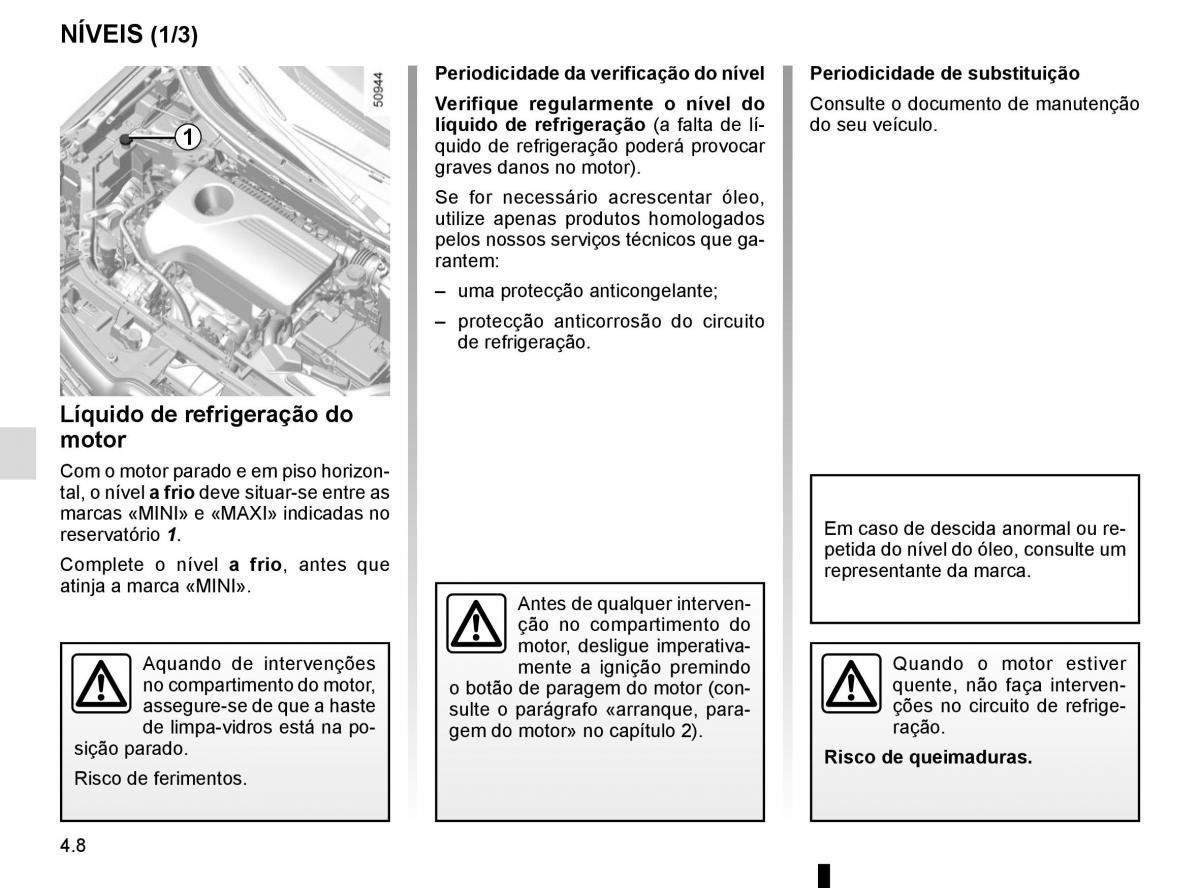 manuel du propriétaire Renault Koleos II 2 manual del propietario / page 252