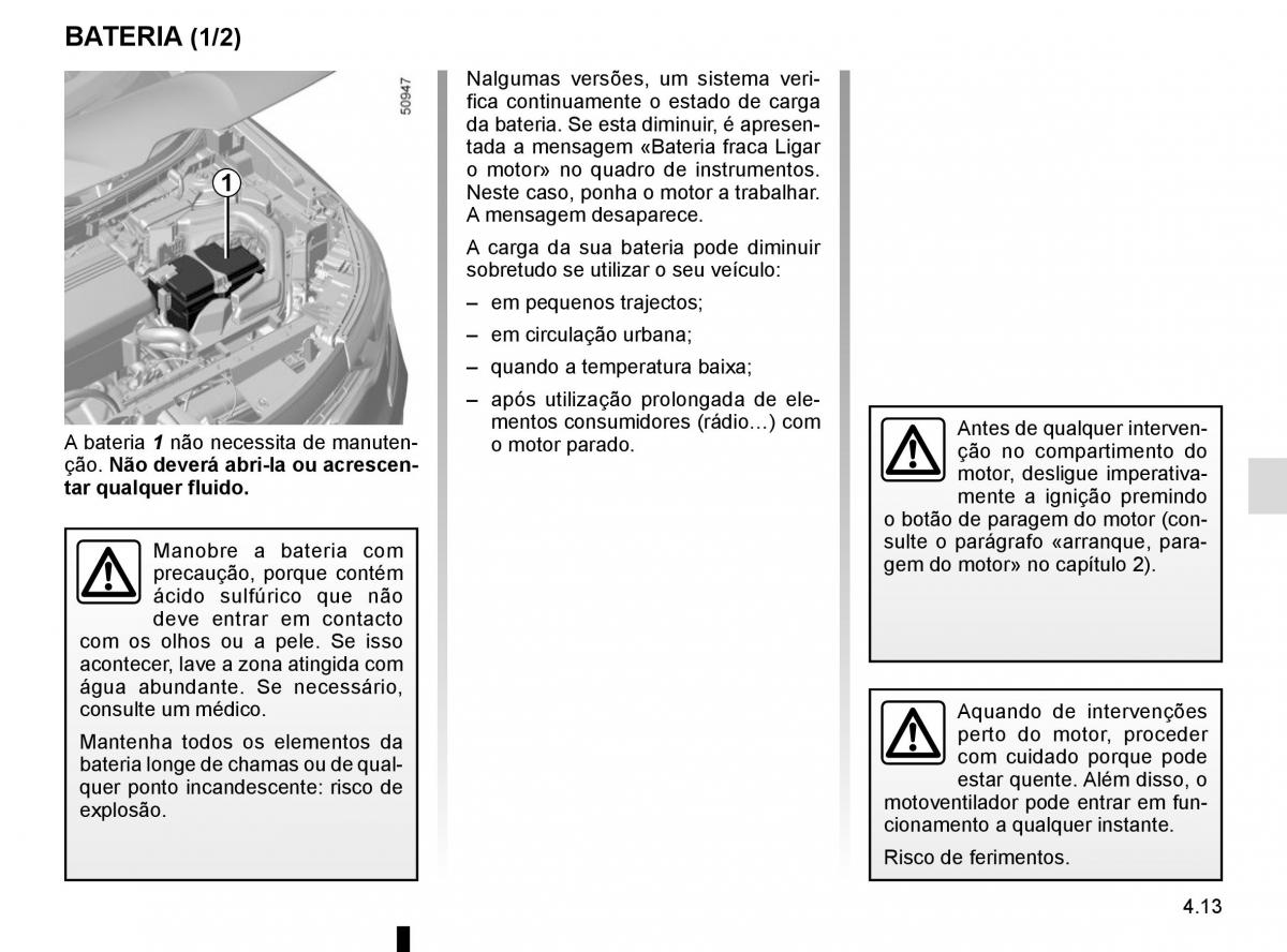 manuel du propriétaire Renault Koleos II 2 manual del propietario / page 257