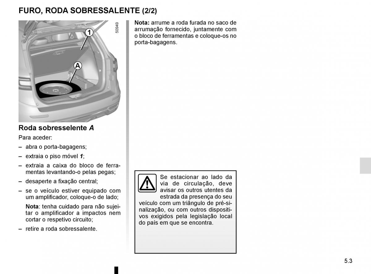 manuel du propriétaire Renault Koleos II 2 manual del propietario / page 265