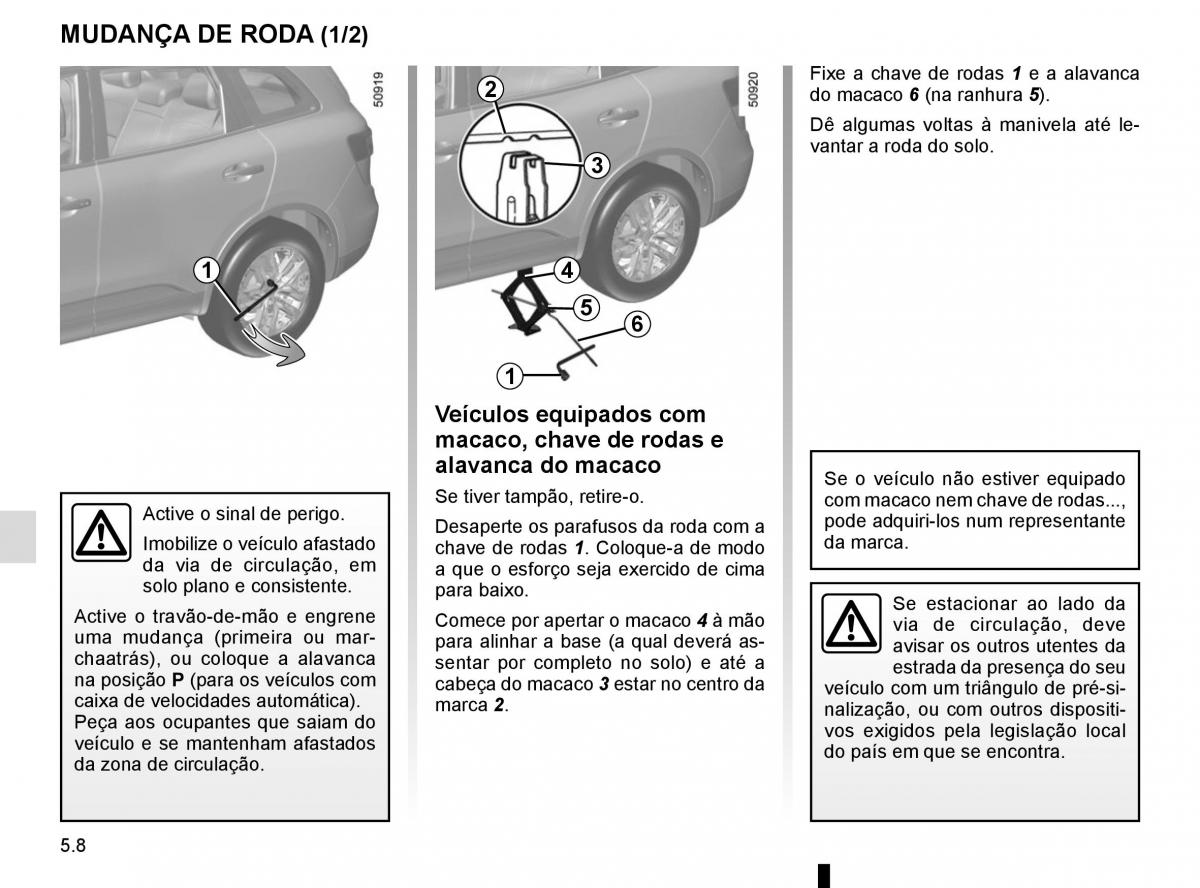 manuel du propriétaire Renault Koleos II 2 manual del propietario / page 270