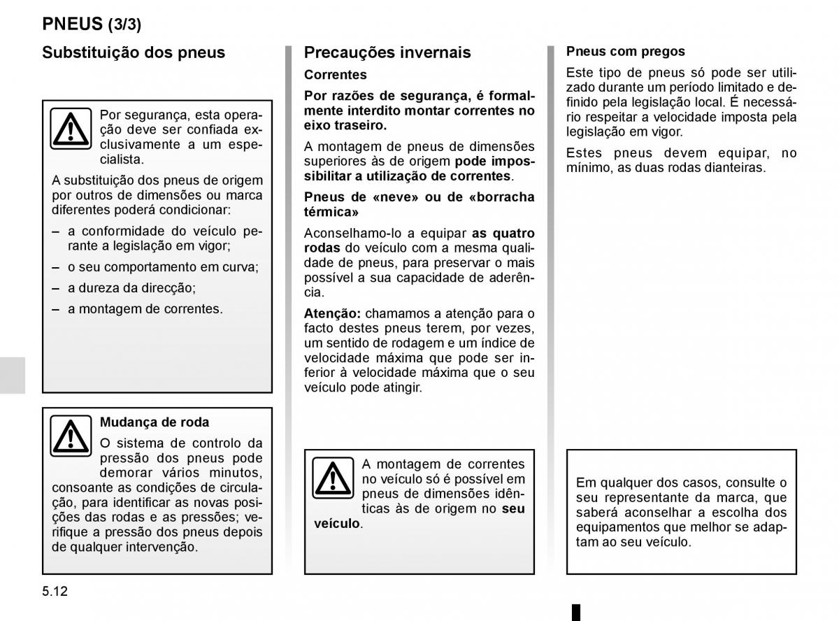 manuel du propriétaire Renault Koleos II 2 manual del propietario / page 274