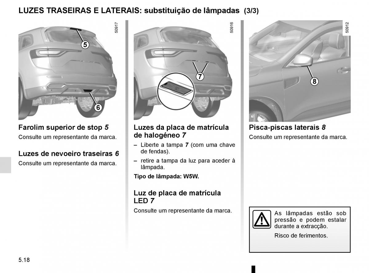 manuel du propriétaire Renault Koleos II 2 manual del propietario / page 280