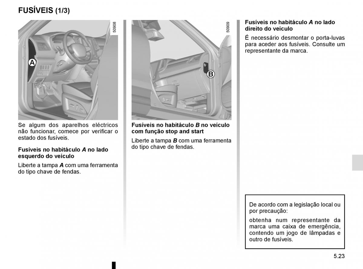 manuel du propriétaire Renault Koleos II 2 manual del propietario / page 285