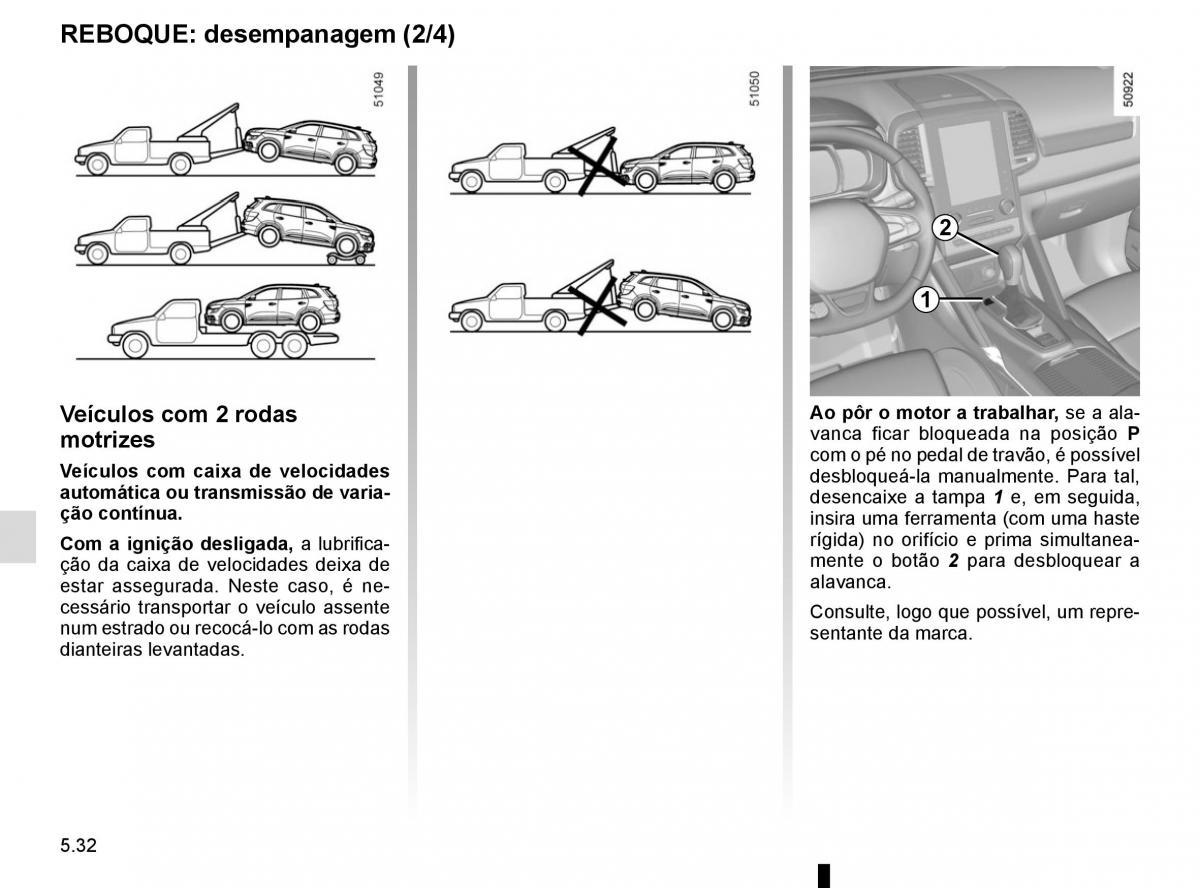 manuel du propriétaire Renault Koleos II 2 manual del propietario / page 294