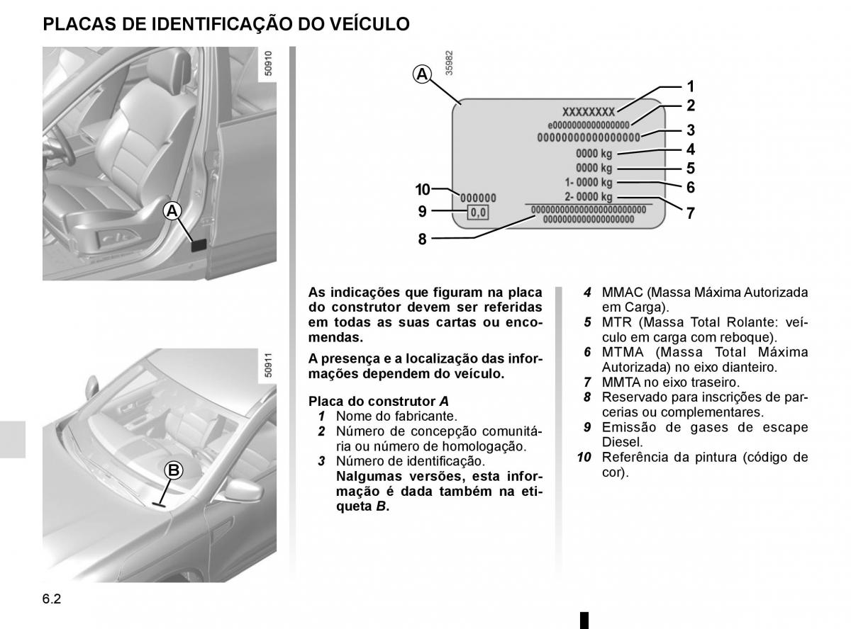 manuel du propriétaire Renault Koleos II 2 manual del propietario / page 306