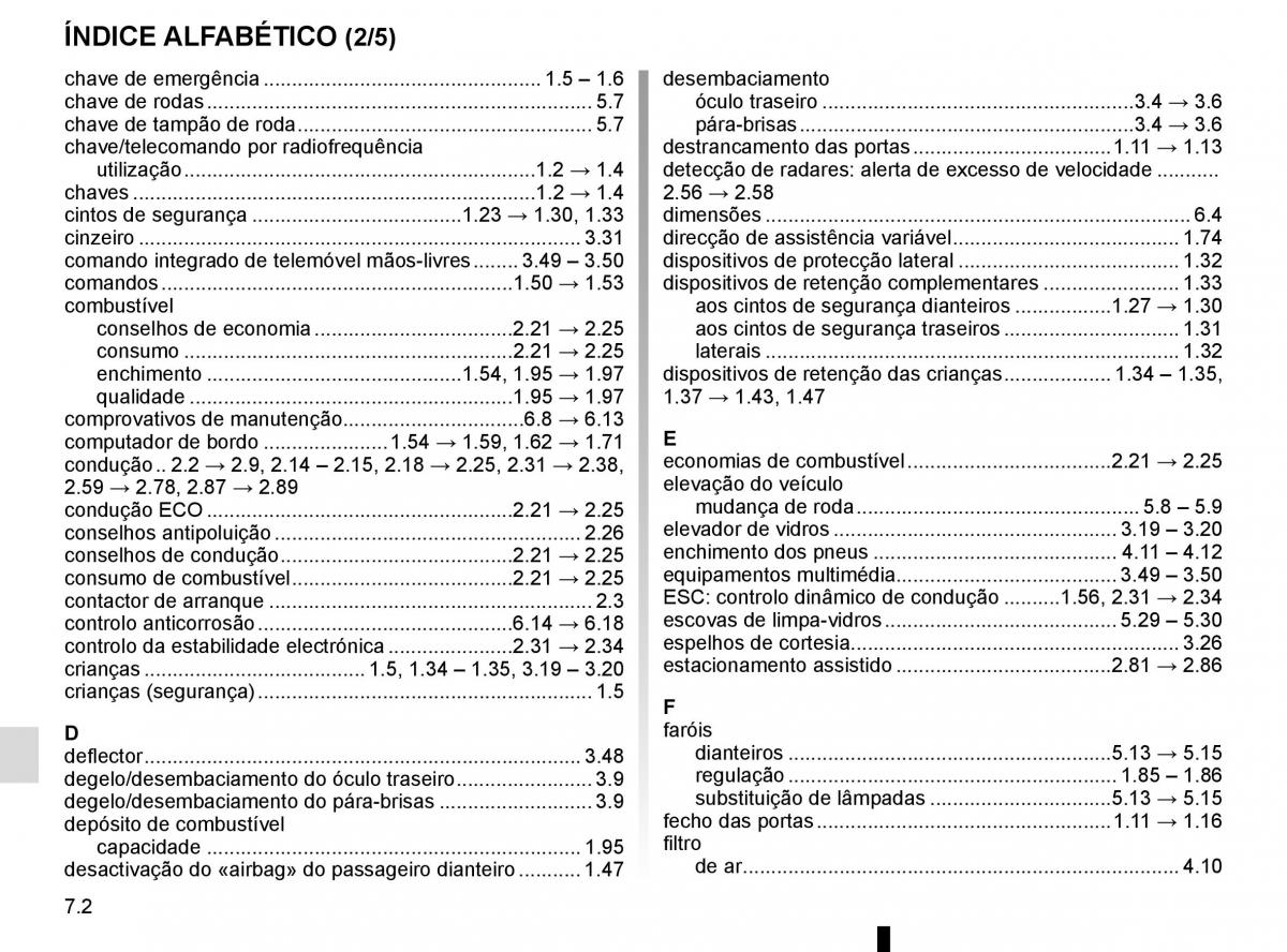 manuel du propriétaire Renault Koleos II 2 manual del propietario / page 324