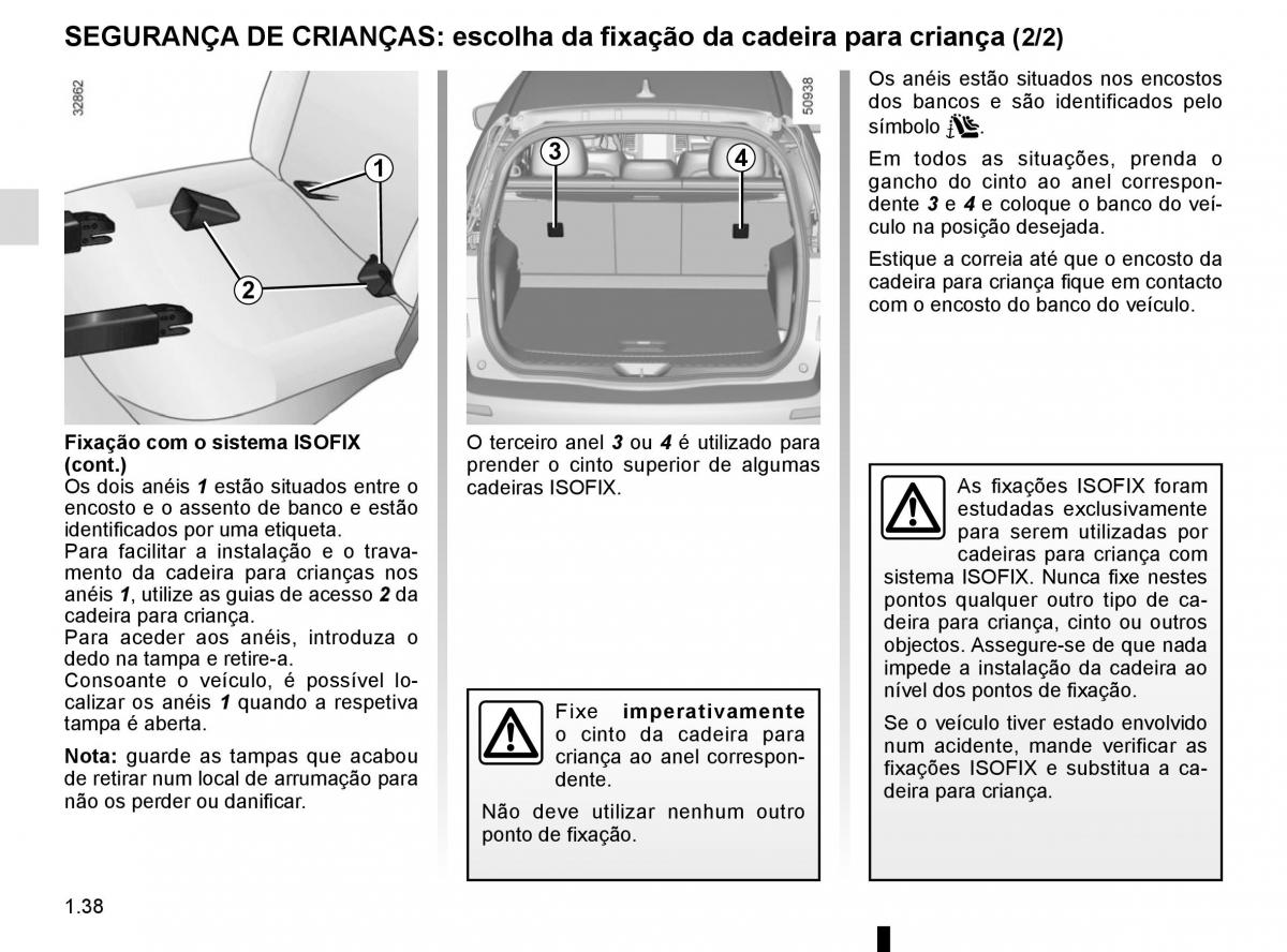 manuel du propriétaire Renault Koleos II 2 manual del propietario / page 44