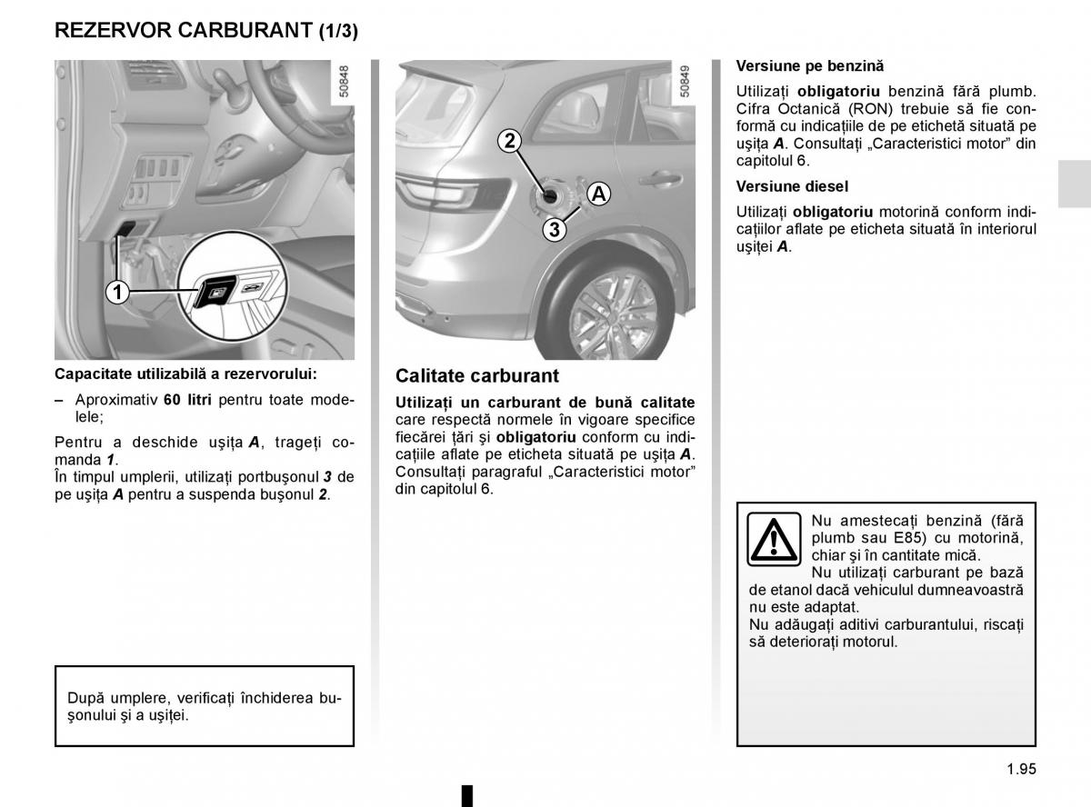 Bedienungsanleitung Renault Koleos II 2 manualul proprietarului / page 101