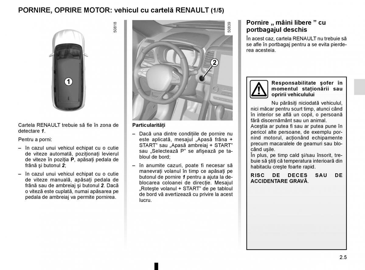 Bedienungsanleitung Renault Koleos II 2 manualul proprietarului / page 109