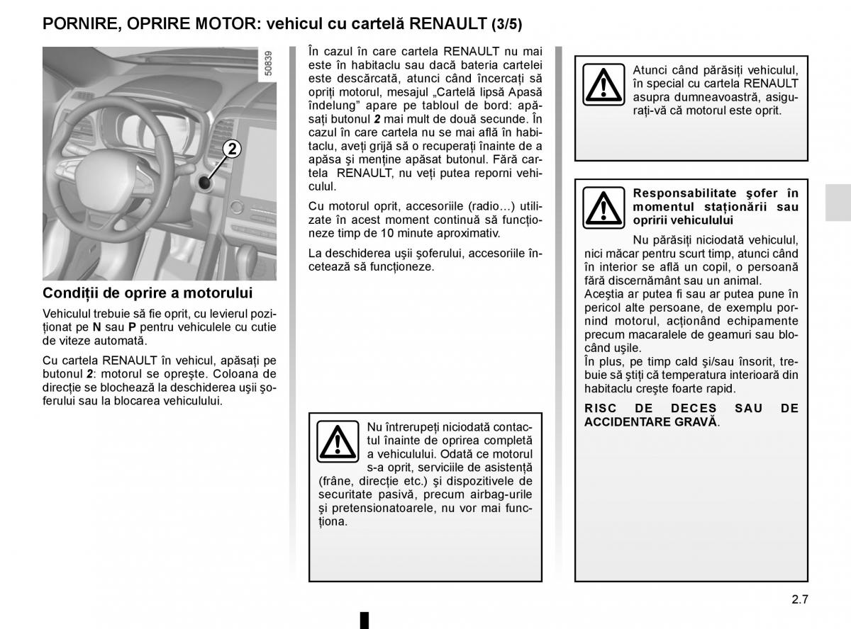 Bedienungsanleitung Renault Koleos II 2 manualul proprietarului / page 111