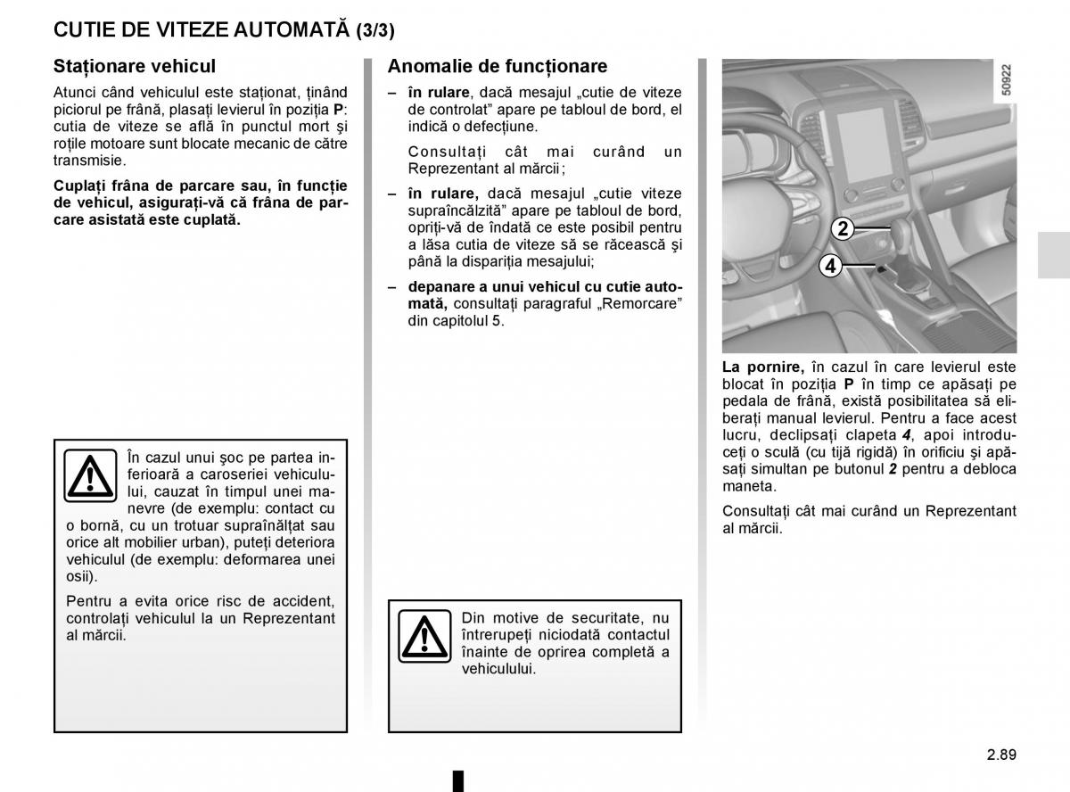 Bedienungsanleitung Renault Koleos II 2 manualul proprietarului / page 193