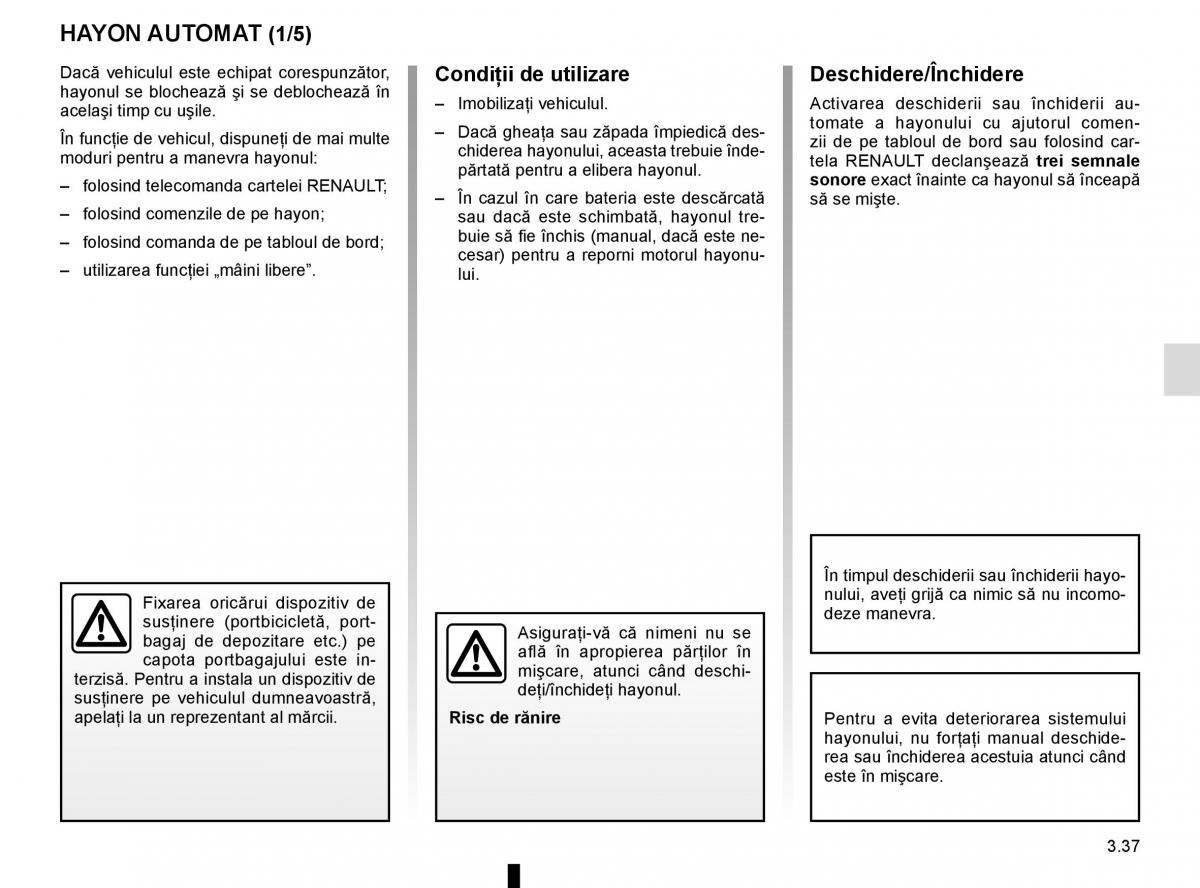 Bedienungsanleitung Renault Koleos II 2 manualul proprietarului / page 231