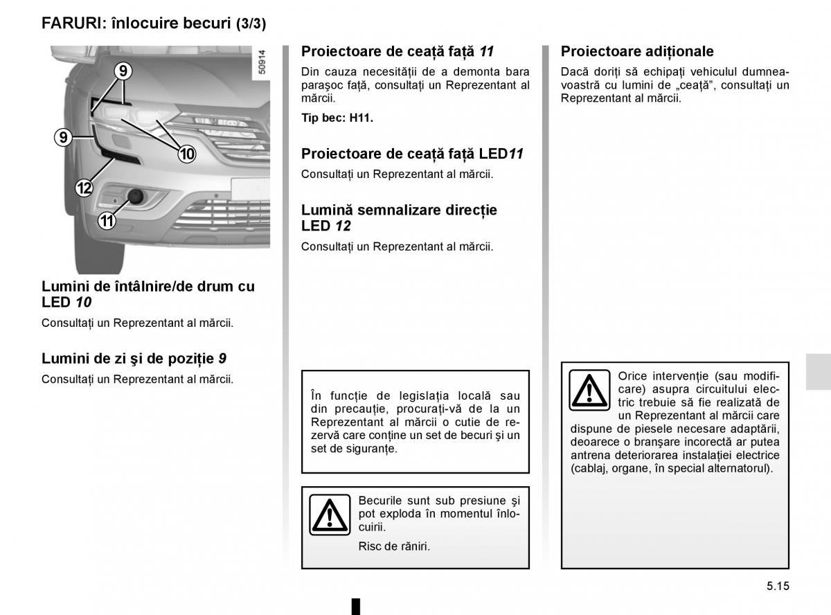 Bedienungsanleitung Renault Koleos II 2 manualul proprietarului / page 277