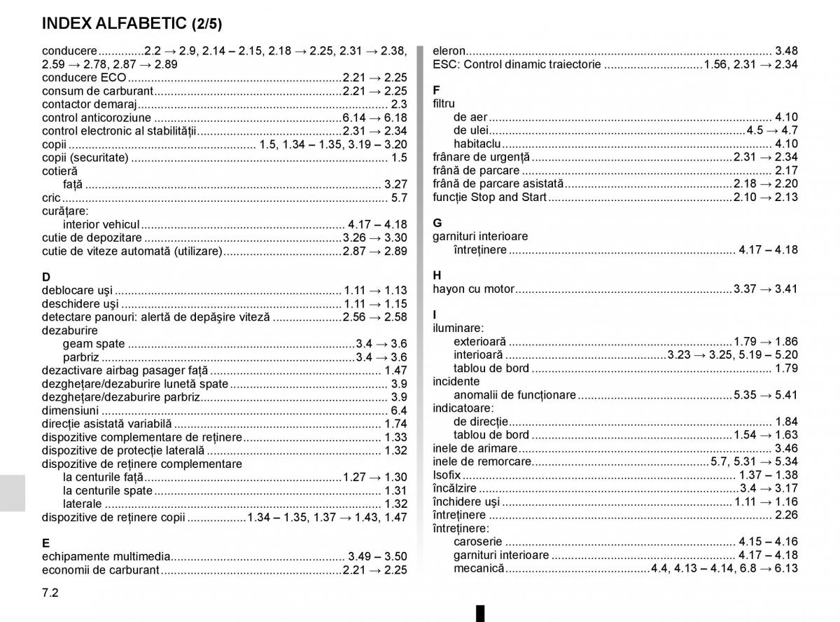 Bedienungsanleitung Renault Koleos II 2 manualul proprietarului / page 324