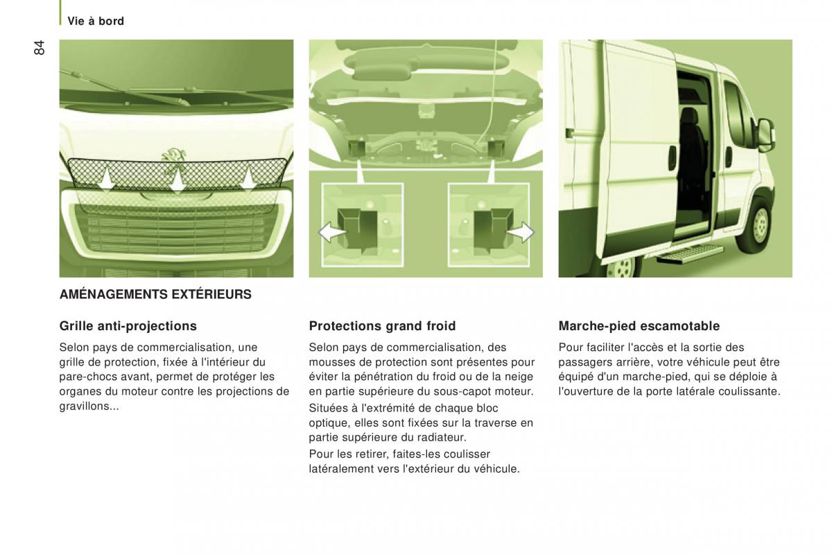 Peugeot Boxer III 3 manuel du proprietaire / page 86