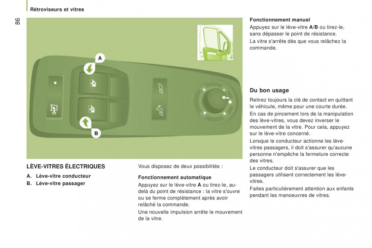 Peugeot Boxer III 3 manuel du proprietaire / page 88